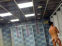 Sh1443#Our agents disguised in women's shower Hidden cam shower. Because of this we can see 