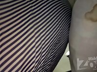 Up2941#Upskirt girl in a long striped skirt. The girl stood with her legs wide apart. Our op