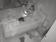 Pv36108 #Hiddencam in the bedroom. A hidden camera caught a completely naked baby with smooth