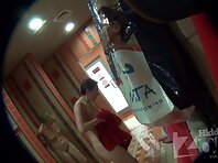 Sh945#Slim tanned brunette wiped off after a shower, and we admire her small tits