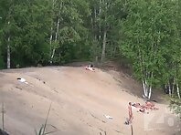 Nu1678#The woman again took the dick in her mouth. She seems to like doing it publicly. It i