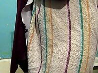 Sp1360#Fat girl in front of the camera wiped off and puts on nightshirt