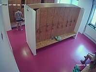 Lo2002#In this video, attention is drawn to one woman who came out of the shower. She remove