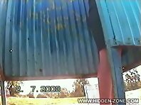 Bc90#Hidden camera in the beach cabin