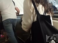 Up4315#Under the skirt of a girl in a loose white dress. Our cameraman brazenly slipped his