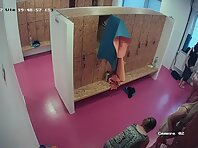 Lo2040#In this video, only one elderly woman was undressed, although there are many young an