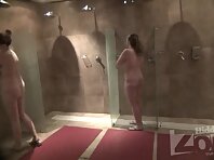 Sh1678#Two girls are washing in the shower. We can look at their naked bodies from all sides