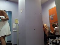 Lo1242#The girls returned from the shower, and we admire the way they pull her panties on he