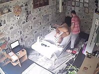 Pv36175#Hidden camera in massage parlor. A Hidden camera caught a naked couple in massage par