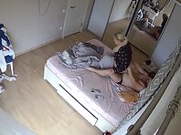 Pv36367#Hiddencam in the bedroom. A hidden camera caught a naked couple in the bedroom.