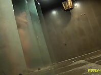 Sh875#Fat woman wiped after a shower. Shows us her hairy pussy