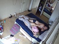 Pv36788#Hiddencam in the bedroom. A hidden camera caught a naked couple in the bedroom.