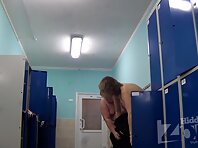 Lo1154#Mom and daughter dressed after swimming in the pool