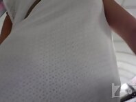 Up4269#Upskirt of a girl in a short white dress. Our cameraman repeatedly slipped his hand u