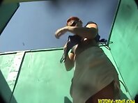 Bc635#Hidden camera in the beach cabin