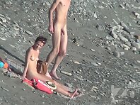 Nu1511#Another young couple appeared on the beach. They immediately hit the lens Nude beach 