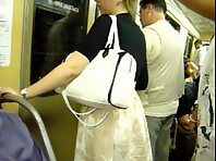 Up1492#Tanned round ass in white panties!