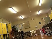 Lo1412#We continue to watch the girl from the previous movie. She rubbed cream and locker ro