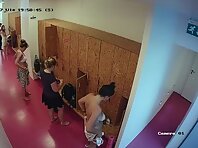 Lo2022#Directly under the camera changes young beauty. She has a slim tanned body with white