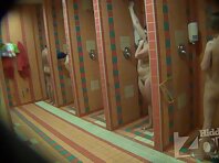 Sh975#The woman wiped off in front of our hidden camera, showing us the hair on her pussy a