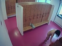 Lo1841#Two cute brunettes put on panties and bras. It is difficult to look away from their a