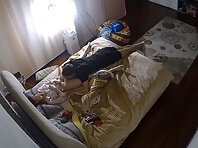 Pv36183#Hiddencam in the bedroom. A hidden camera caught a naked couple in the bedroom.