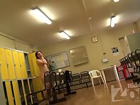 Lo1411#Locker room voyeur cam switches an attention to another girl. She has a curvy figure,