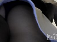 Up1949#Tanned brunette in a short white skirt .. Excellent shots shaved crotch closeup. Beau