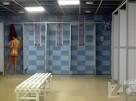 Sh1318#Tanned brunette takes a shower and wiped off. Our hidden cam shower filmed close-up o