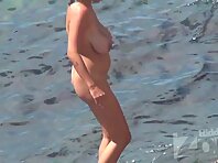 Nu2271#Big boobs are always great! Two owners of chic busts were close on the nudist beach. 