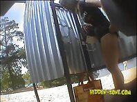 Bc790#Hidden camera in the beach cabin