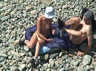 Nu1175#After a pause, the guys start to active again caress. Maybe this time they were never