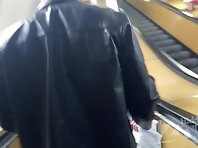 Up2922#Upskirt tanned blonde in a short white skirt. Girl hugging with her boyfriend. But ou