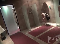 Sh1730#We watch a young brunette shave her legs and cunt. Everything that is usually hidden 