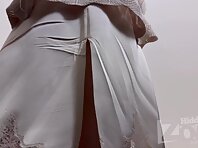 Up4335#Upskirting a girl in a tight beige skirt. Our cameraman managed to catch a close-up o