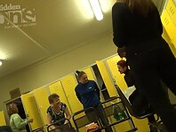 Lo1403#We continue to watch the women in the locker room. They take off their clothes and sh