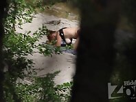 Nu1799#Man continues to fuck his woman in doggy style. Her big tits swaying in time with his