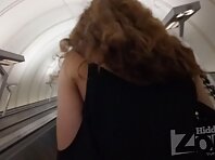 Up2988#Upskirt girl in short black dress. Our cameraman spent a lot of time preparing and fi