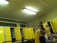 Lo1344#Our Locker room voyeur cam shooting as some women dress at the same time, we seeing b
