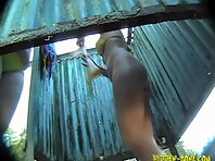 Bc556#Hidden camera in the beach cabin