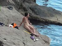 Nu2250#Nudists bathe, talk, sunbathe. It is wonderful that they do all this naked. Ideal pla