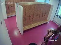 Lo2004#Pretty women have finished training, get naked and go to the shower. Examining their 