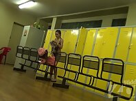 Lo1452#Hidden camera in the pool locker room. Young bikini babe changing her clothes. Excell