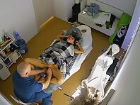 Pv36143#Hidden camera in massage parlor. A Hidden camera caught a naked couple in massage par