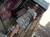 Up4124#Upskirt of a girl in a short white skirt. Our cameraman managed to catch a close-up o