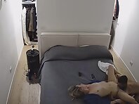 Pv36161#Hiddencam in the bedroom. A hidden camera caught a naked couple in the bedroom.