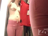 Sp1858#Cheeks continues to try blouses and shirts, and we continue to admire her wonderful b