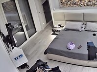 Pv36272#Hiddencam in the bedroom. A hidden camera caught a completely naked tanned baby with 