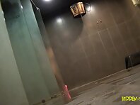 Sh868#A girl with a shaved pussy in the shower