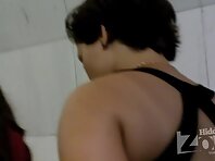 Up2470#Upskirt to two girlfriends in short dresses. Beautiful ass in pink panties and beauti